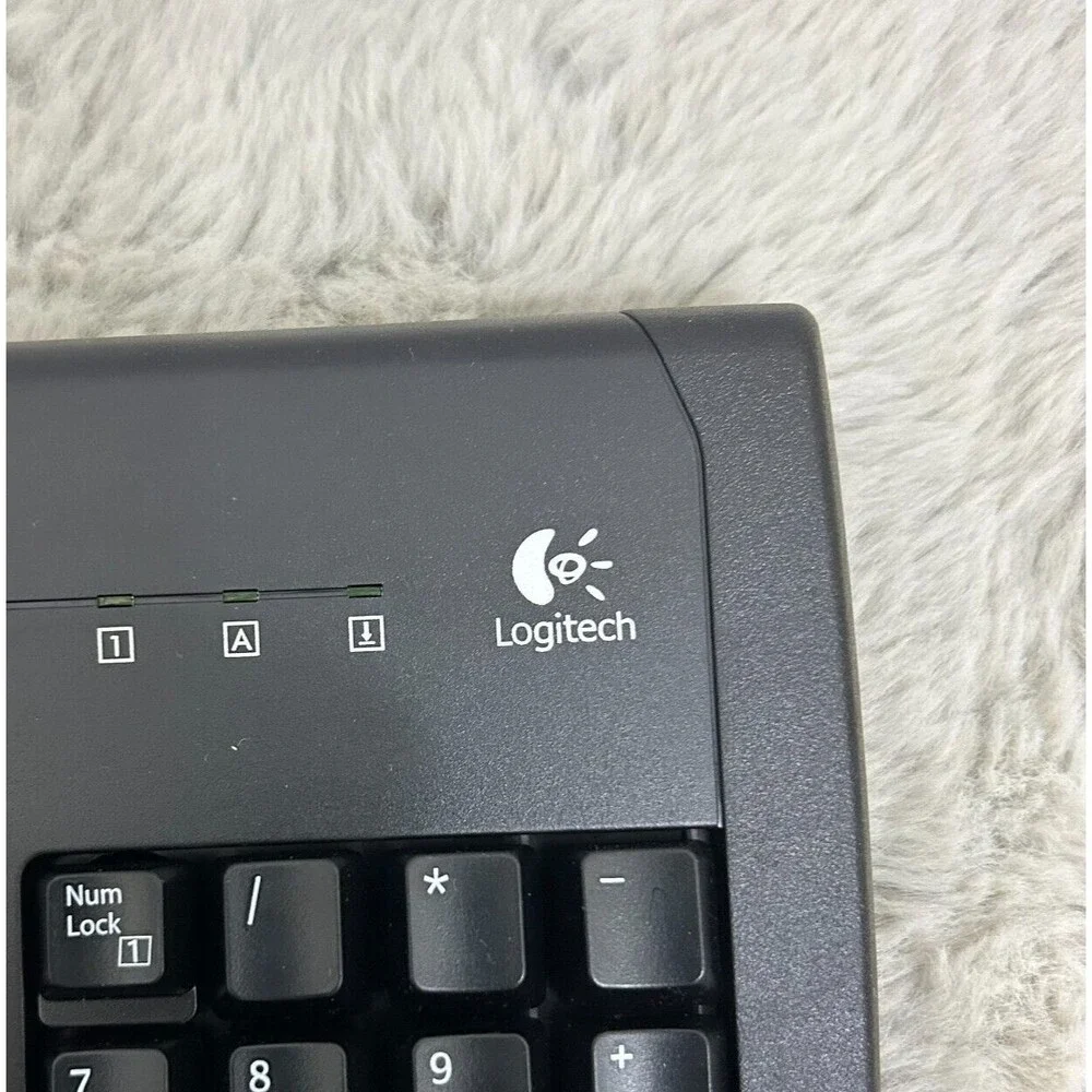 LOGITECH Y-UT76 Deluxe 250 USB Wired Desktop Keyboard - Black - New in O…